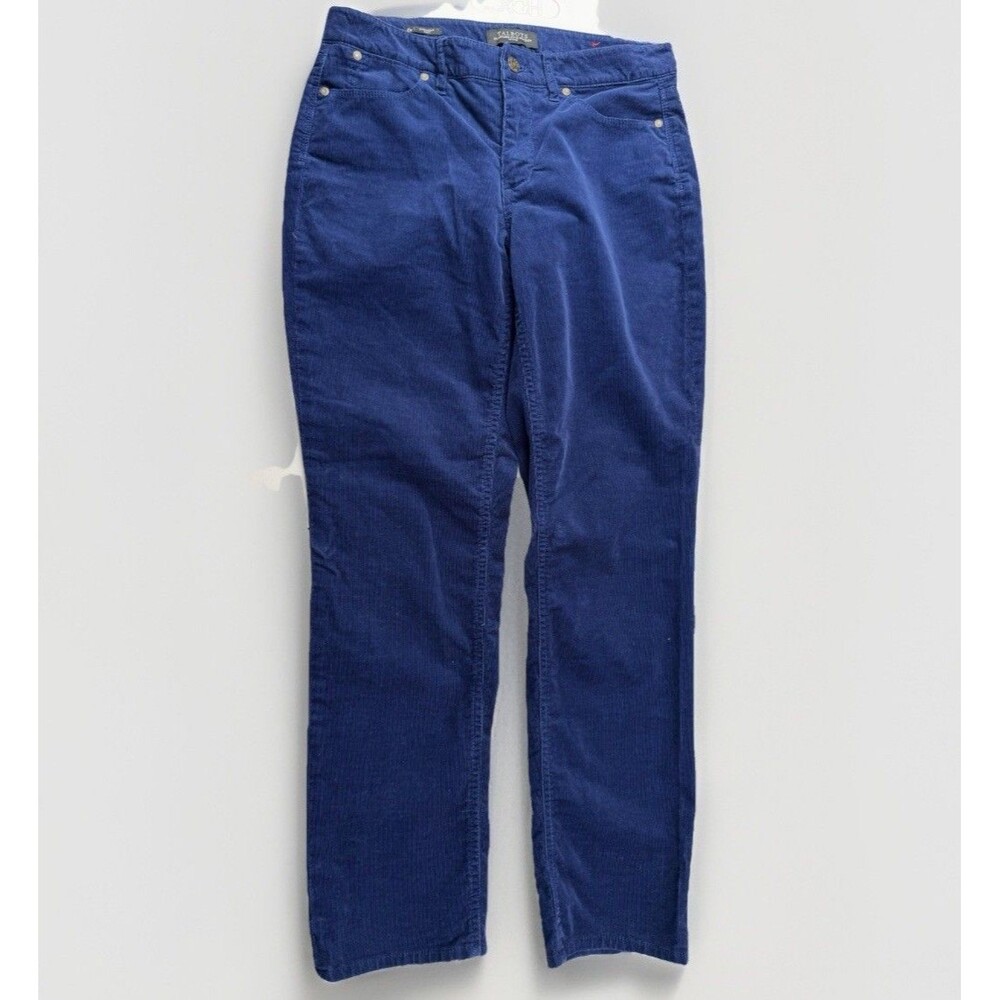 Talbots‎ Straight Curvy Blue Corduroy Womens 6P Pants